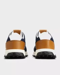 Gratanowe sneakersy ze skóry