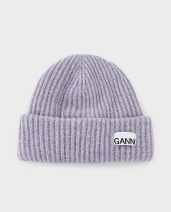 Jasnofioletowa czapka beanie