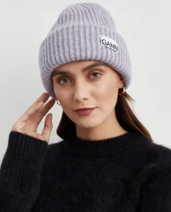 Jasnofioletowa czapka beanie