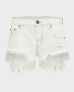 Jasnoniebieskie jeansowe shorty