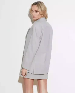 Jasnoszara marynarka oversize Rome