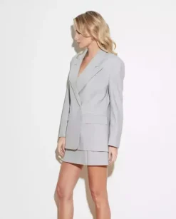 Jasnoszara marynarka oversize Rome