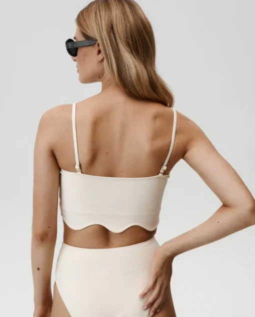 Jasnożółta góra od bikini Chic