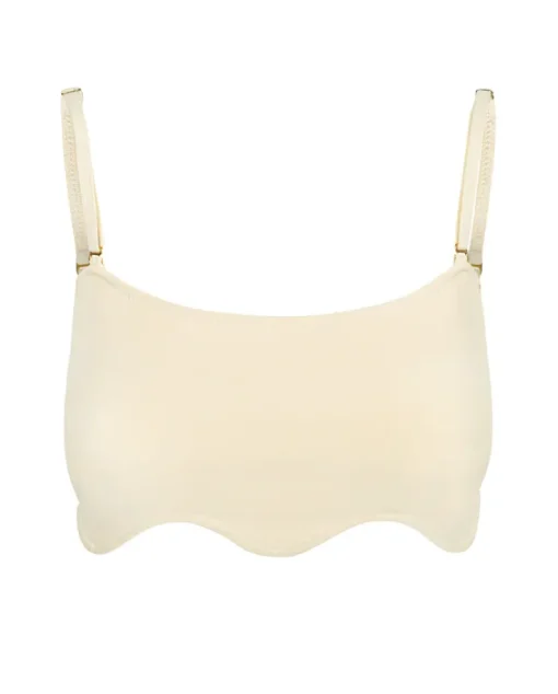 Jasnożółta góra od bikini Chic