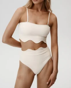 Jasnożółty dół od bikini Dashing