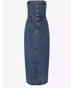 Jeansowa maxi sukienka Cosma