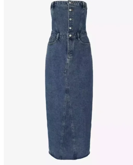 Jeansowa maxi sukienka Cosma