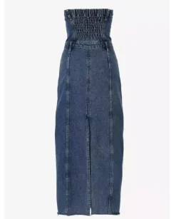 Jeansowa maxi sukienka Cosma