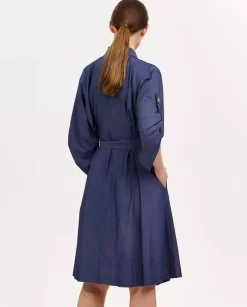 Jeansowa midi sukienka Canosa