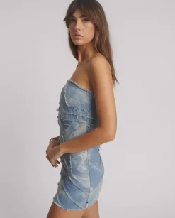 Jeansowa sukienka mini