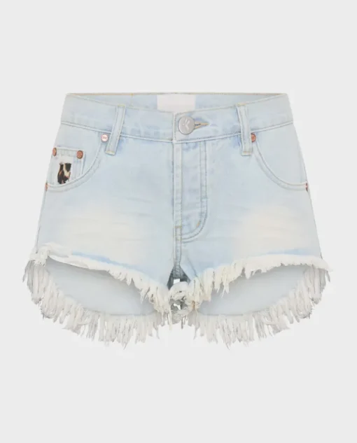 Jeansowe shorty z niskim stanem