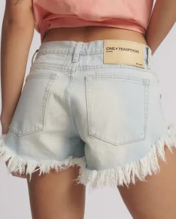 Jeansowe shorty z niskim stanem