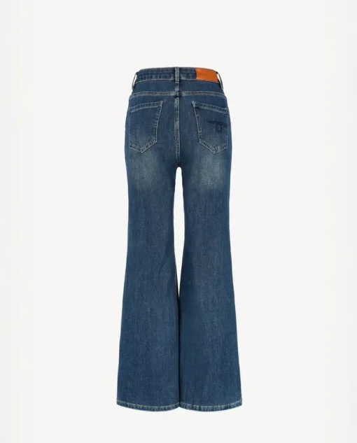 Jeansy z wysokim stanem Flares