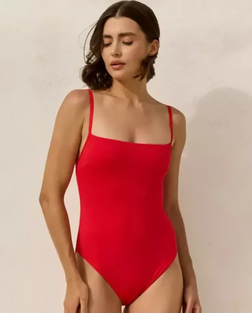 Jednoczęściowy kostium kąpielowy Baltic Red