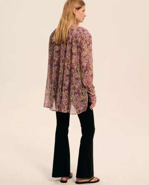 Jedwabna bluzka Amora Paisley