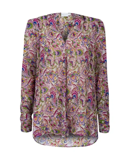 Jedwabna bluzka Amora Paisley