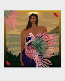 Jedwabna chusta Angel of Sunset M