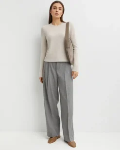 Kaszmirowy beżowy sweter