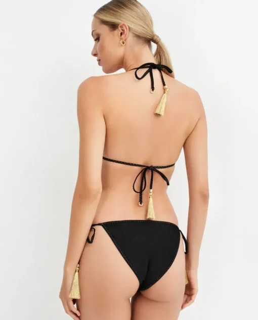 Komplet bikini ze złotym zdobieniem