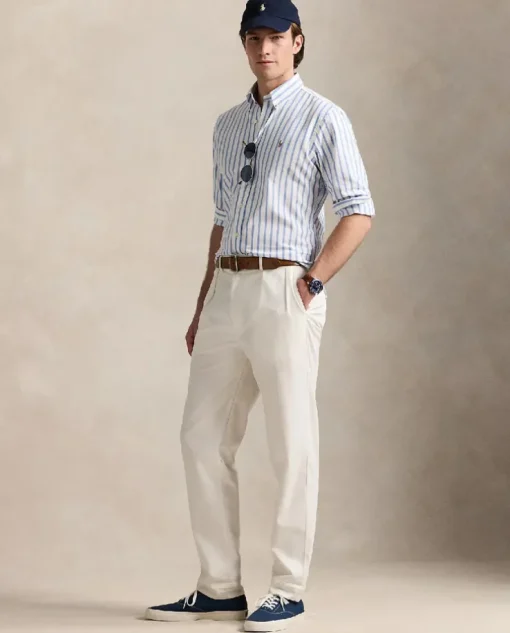 Koszula w paski Oxford Custom Fit