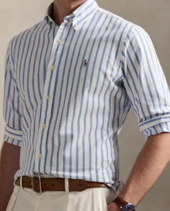 Koszula w paski Oxford Custom Fit