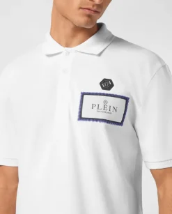 Koszulka polo z naszywką z logo