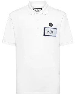 Koszulka polo z naszywką z logo