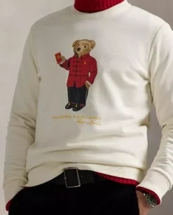 Kremowa bluza New Year Polo Bear