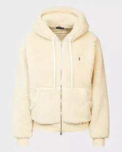 Kremowa bluza z futerkiem
