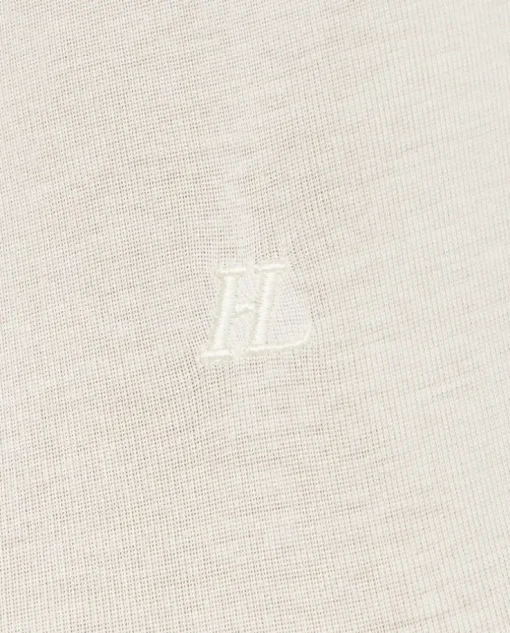 Kremowa koszulka z logo