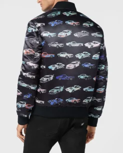 Kurtka bomber z printem