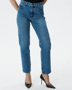 Lekko zwężane jeansy Denim Rust