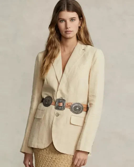 Lniana marynarka Relaxed Fit