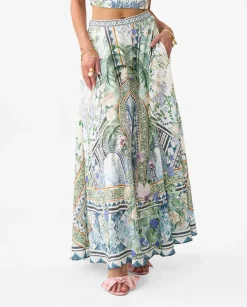 Lniana spódnica maxi