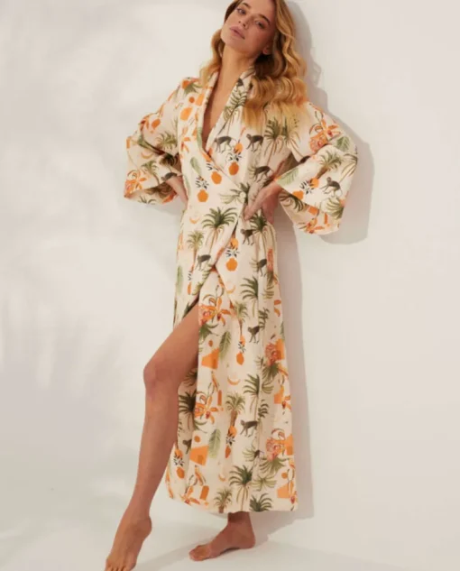 Lniane kimono Nuphar Tulum