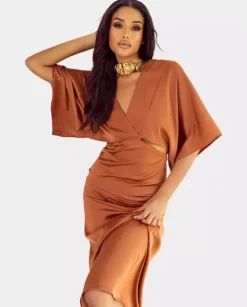 Maxi sukienka Bronze Elegance