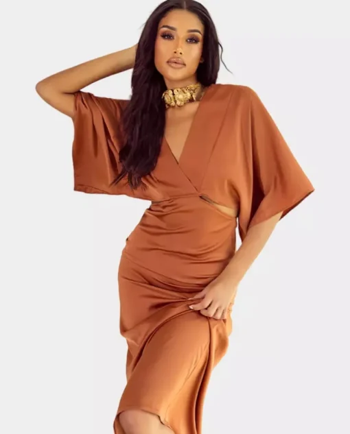 Maxi sukienka Bronze Elegance