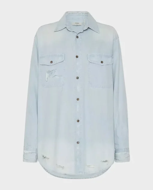 Niebieska koszula jeansowa Chambray