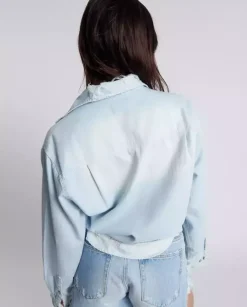 Niebieska koszula jeansowa Chambray