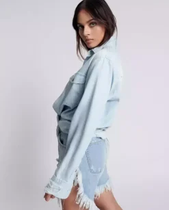 Niebieska koszula jeansowa Chambray