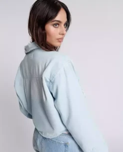 Niebieska koszula jeansowa Chambray