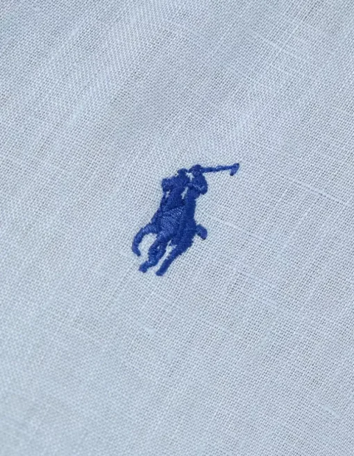 Niebieska koszula Relaxed Fit z logo
