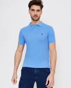 Niebieska koszulka Slim Fit