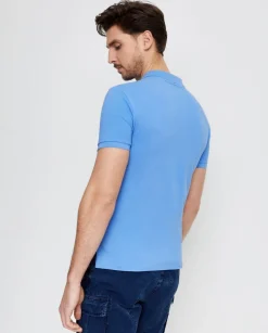 Niebieska koszulka Slim Fit