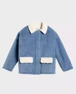 Niebieska kurtka Teddy Air Blue Flowers