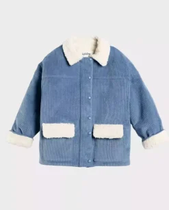 Niebieska kurtka Teddy Air Blue Flowers