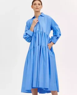 Niebieska sukienka oversize Hestia