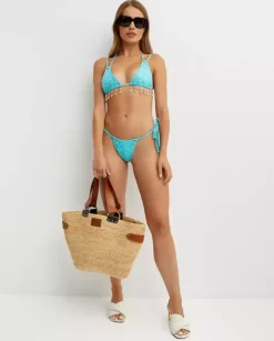 Niebieski dół od bikini