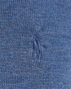 Niebieski sweter z logo
