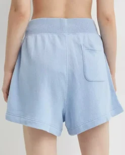 Niebieskie bawełniane shorty